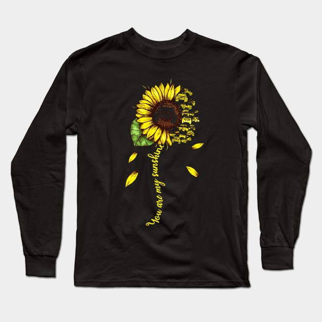 car  You're My Sunshine Long Sleeve T-Shirt by elnidodesignart